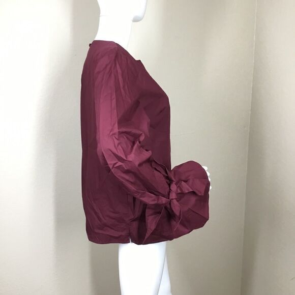 Soprano Tie Detail Bell-Sleeve Keyhole Blouse C4 - Picture 3 of 8